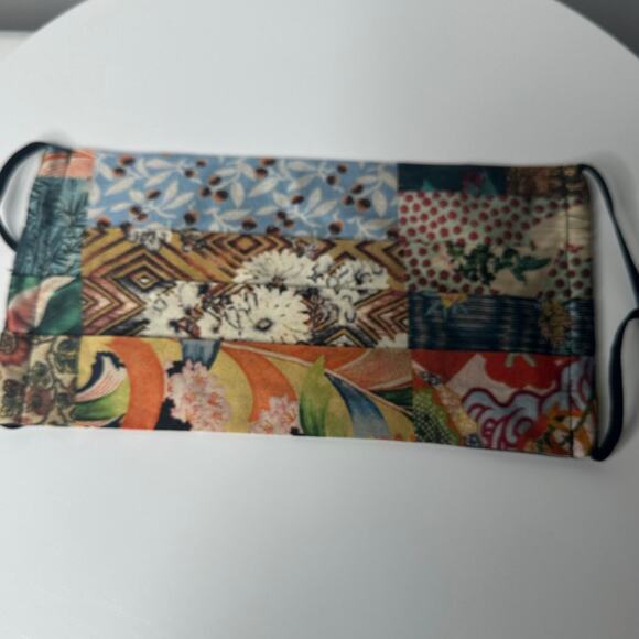 NEW Johnny Was Silk Floral Print Face Mask Pack of 5 92% Silk Cotten Lining - Picture 4 of 9